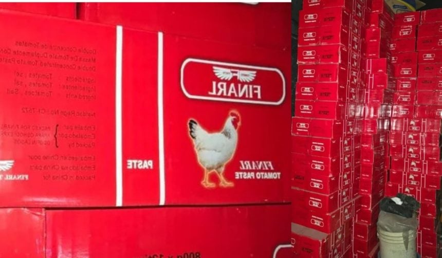 NAFDAC SEIZES OVER 10,000 CARTONS OF UNREGISTERED TOMATO PASTE AND COSMETICS IN LAGOS&nbsp;RAID