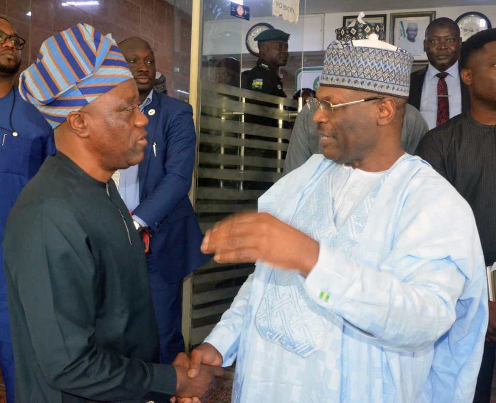 INEC MEETS NUMBERS GURU: MAHMOOD YAKUBU HOSTS NBS CHIEF IN&nbsp;ABUJA