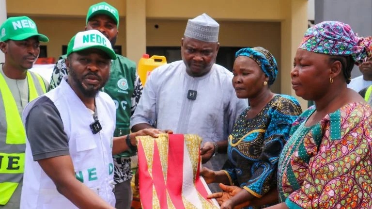 NEDC DONATES RELIEF MATERIALS TO FLOOD VICTIMS IN ADAMAWA