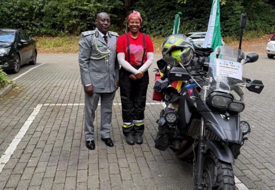 NIGERIA CUSTOMS COMMENDS TRACTA 2 FOR EPIC SOLO RIDE TO BELGIUM PROMOTING GENDER&nbsp;INCLUSIVITY