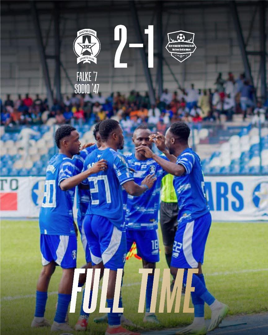 SHOOTING STARS SECURE FIRST WIN OF NPFL SEASON WITH 2-1 VICTORY OVER KUN&nbsp;KHALIFAT