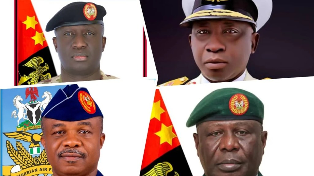 PRESIDENT TINUBU URGES NEW SERVICE CHIEFS TO DELIVER RESULTS WITH PROFESSIONALISM AND DISCIPLINE