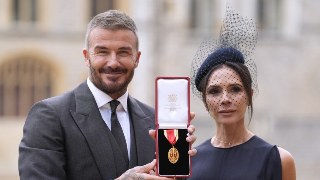 DAVID BECKHAM KNIGHTED AT WINDSOR CASTLE FOR SPORT AND&nbsp;CHARITY