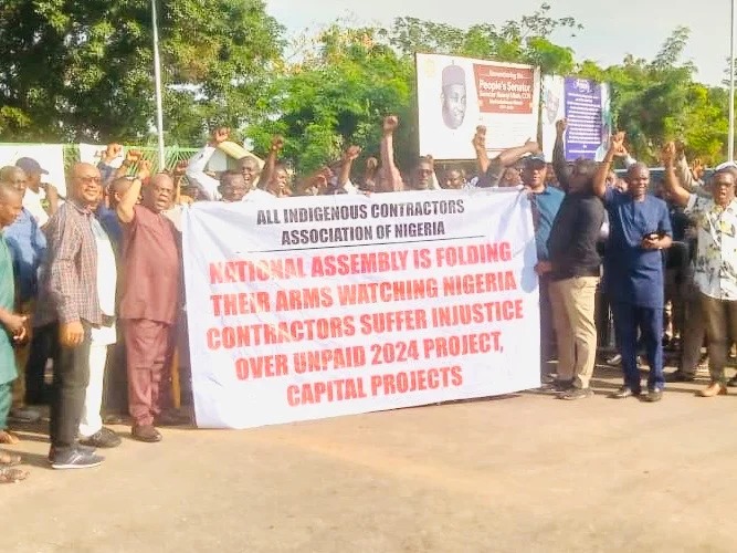 INDIGENOUS CONTRACTORS SUSPEND PROTEST AFTER SENATE INTERVENTION, DEMAND PAYMENT OF 2024&nbsp;DEBTS