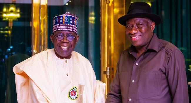PRESIDENT TINUBU CONGRATULATES GOODLUCK JONATHAN ON 68TH BIRTHDAY, PRAISES&nbsp;STATESMANSHIP