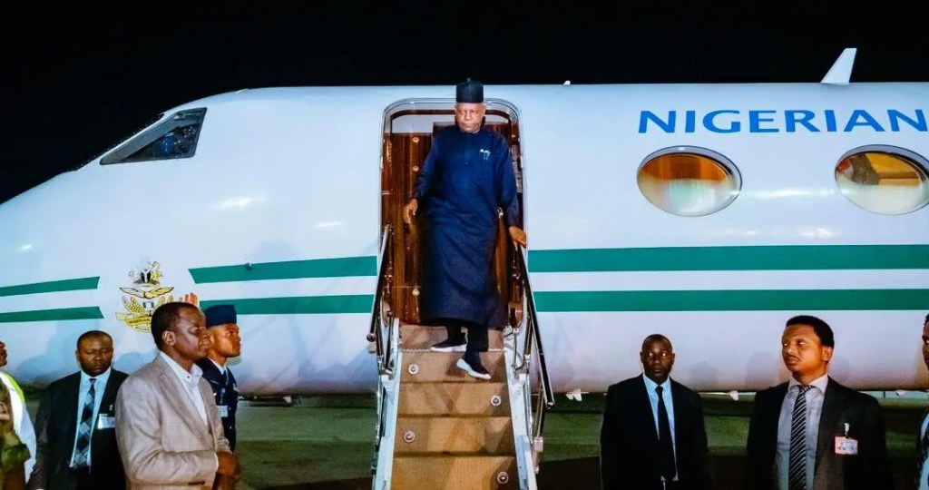 SHETTIMA BACK HOME AFTER POWER DIPLOMACY&nbsp;TOUR