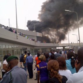FIRE SCARE AT LAGOS AIRPORT AS CREWS SWIFTLY CONTAIN BLAZE, NO&nbsp;CASUALTIES