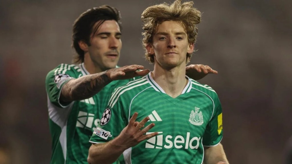 GORDON’S FOUR-GOAL MASTERCLASS FIRES NEWCASTLE TO 6–1 CHAMPIONS LEAGUE&nbsp;ROUT