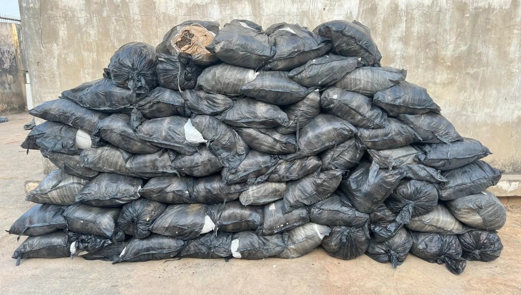 NDLEA NABS 64 BAGS OF CANNABIS HIDDEN IN CEMENT TRUCK IN KANO