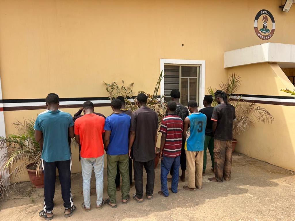 NSCDC ARRESTS 12 SUSPECTED ILLEGAL IMMIGRANTS IN ILORIN CRACKDOWN