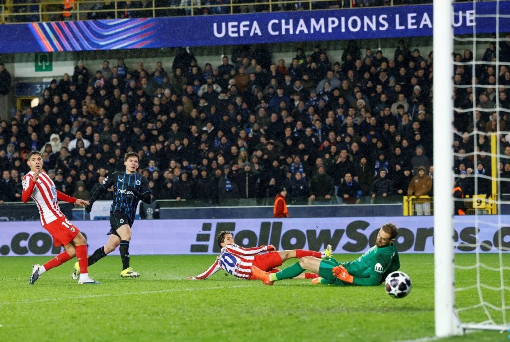 TZOLIS’ LAST-GASP GOAL EARNS CLUB BRUGGE THRILLING DRAW WITH&nbsp;ATLETICO