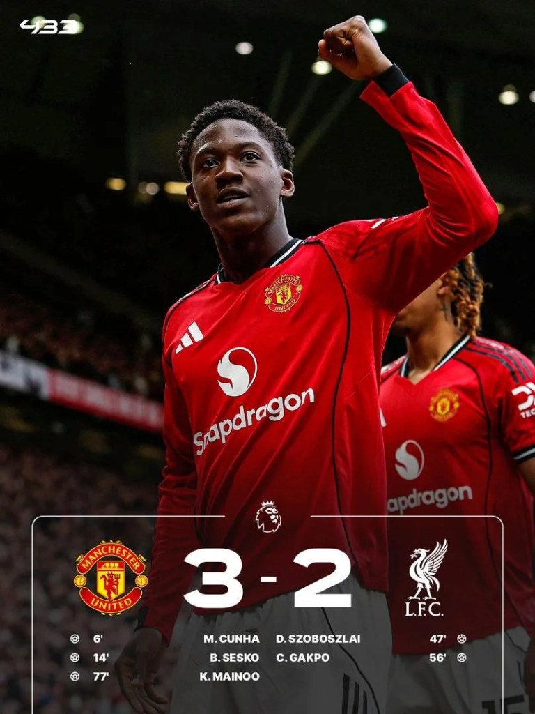 UNITED EDGE LIVERPOOL IN THRILLER, SEAL CHAMPIONS LEAGUE&nbsp;RETURN