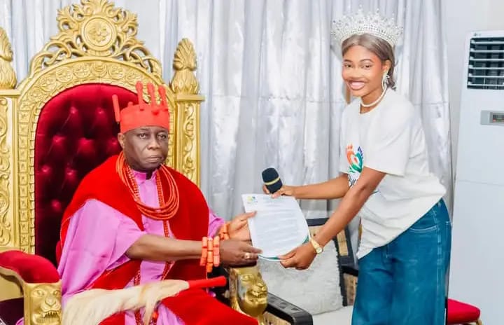 ASABA TRADITIONAL RULER TASKS BEAUTY QUEEN ON NATION&nbsp;BUILDING