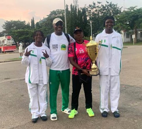 NIGERIA’S U-18 BEACH VOLLEYBALL CHAMPIONS RETURN HOME TO APPLAUSE
