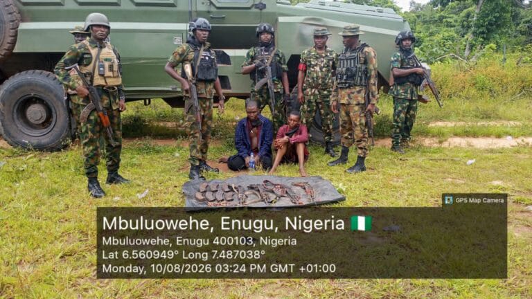 ARMY ARRESTS SUSPECTED KIDNAP KINGPIN, RECOVERS ARMS IN&nbsp;ENUGU