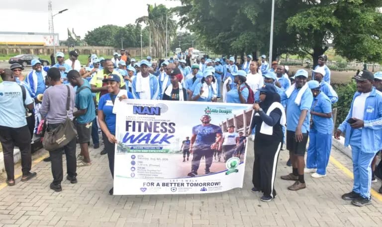 NAN LAGOS HOLDS MAIDEN FITNESS WALK, PROMOTES WELLNESS AND TEAM SPIRIT