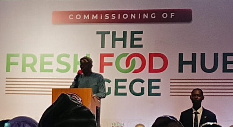 SANWO-OLU UNVEILS AGEGE FRESH FOOD HUB, TARGETS STRONGER FOOD&nbsp;SYSTEM