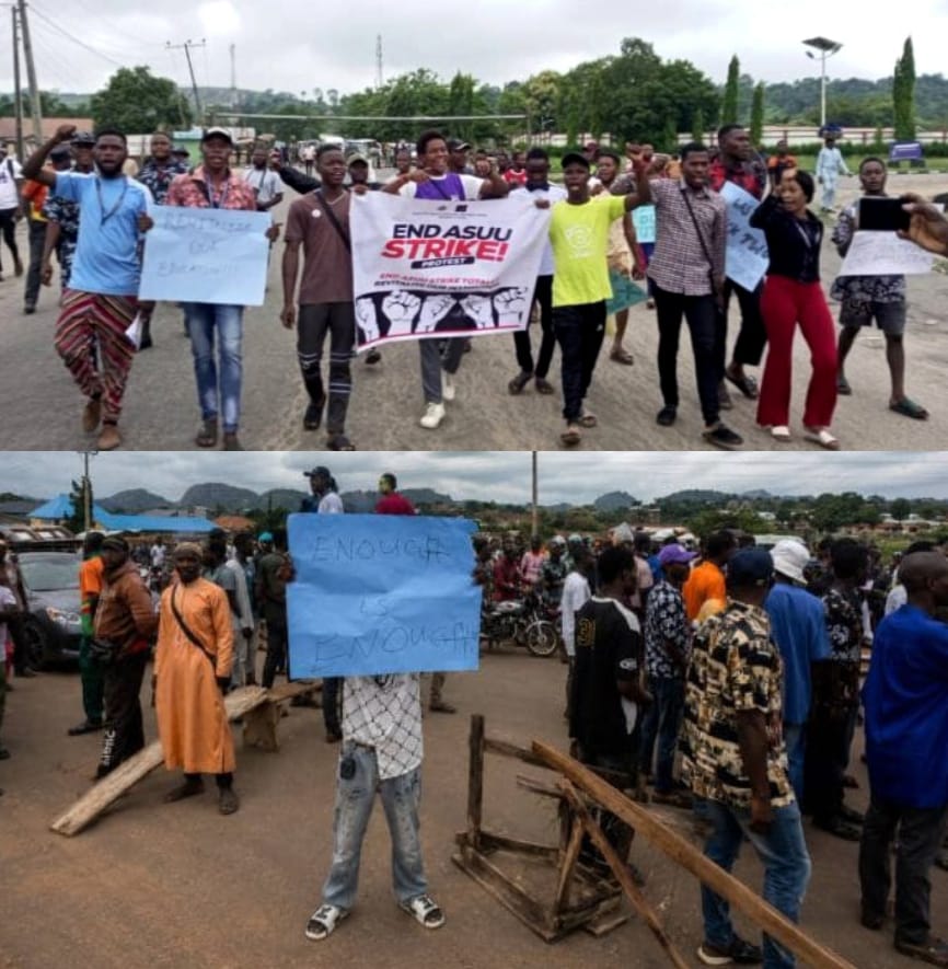A.A.U.A. STUDENTS PROTEST PROLONGED STRIKE, DEMAND IMMEDIATE&nbsp;RESOLUTION